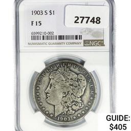 1903-S Morgan Silver Dollar NGC F15