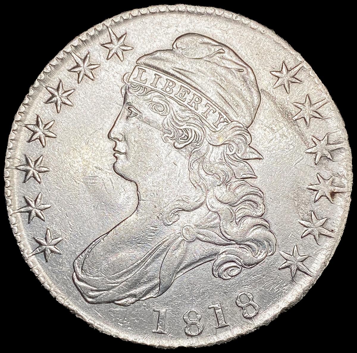 1818 Capped Bust Half Dollar CLOSELY UNCIRCULATED