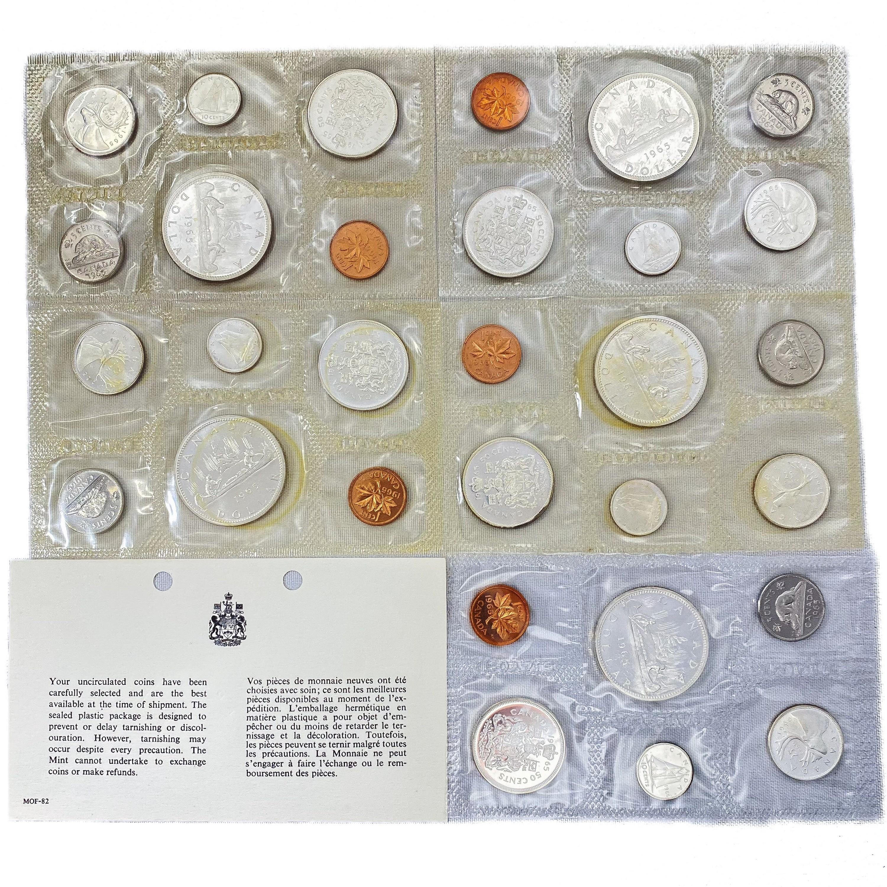 1965 Canada Proof Silver Coin Sets (30 Coins)