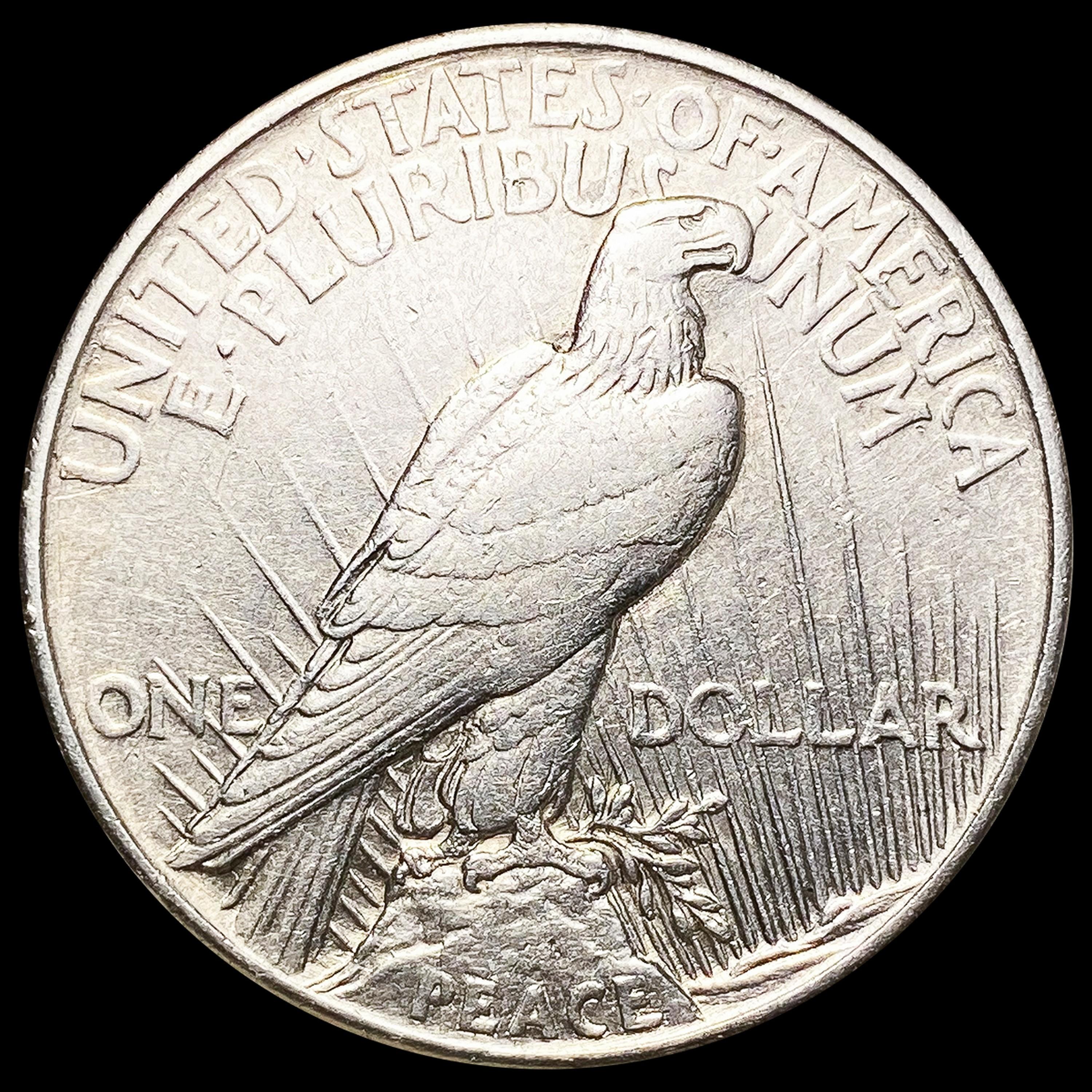 1921 Silver Peace Dollar ABOUT UNCIRCULATED