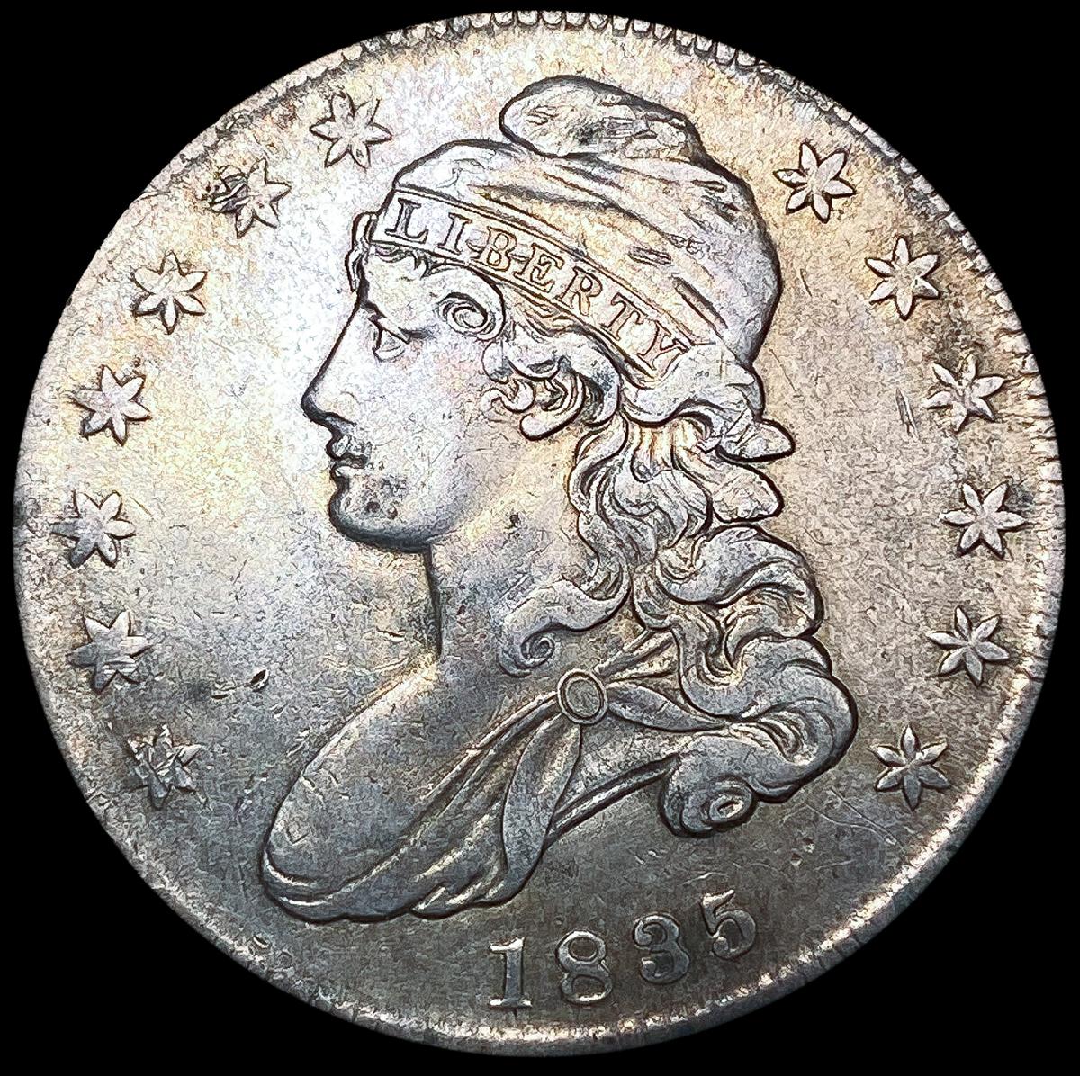 1835 Capped Bust Half Dollar LIGHTLY CIRCULATED