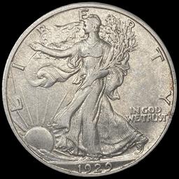 1929-S Walking Liberty Half Dollar NEARLY UNCIRCUL