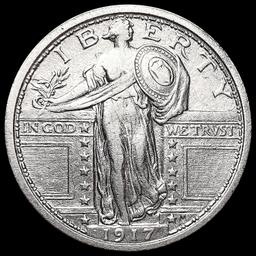 1917 T1 Standing Liberty Quarter CHOICE AU