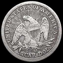 1853-O Seated Liberty Quarter NEARLY UNCIRCULATED