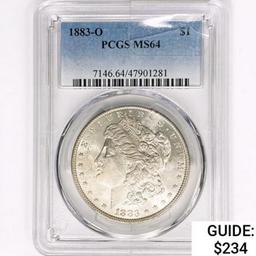 1883-O Morgan Silver Dollar PCGS MS64