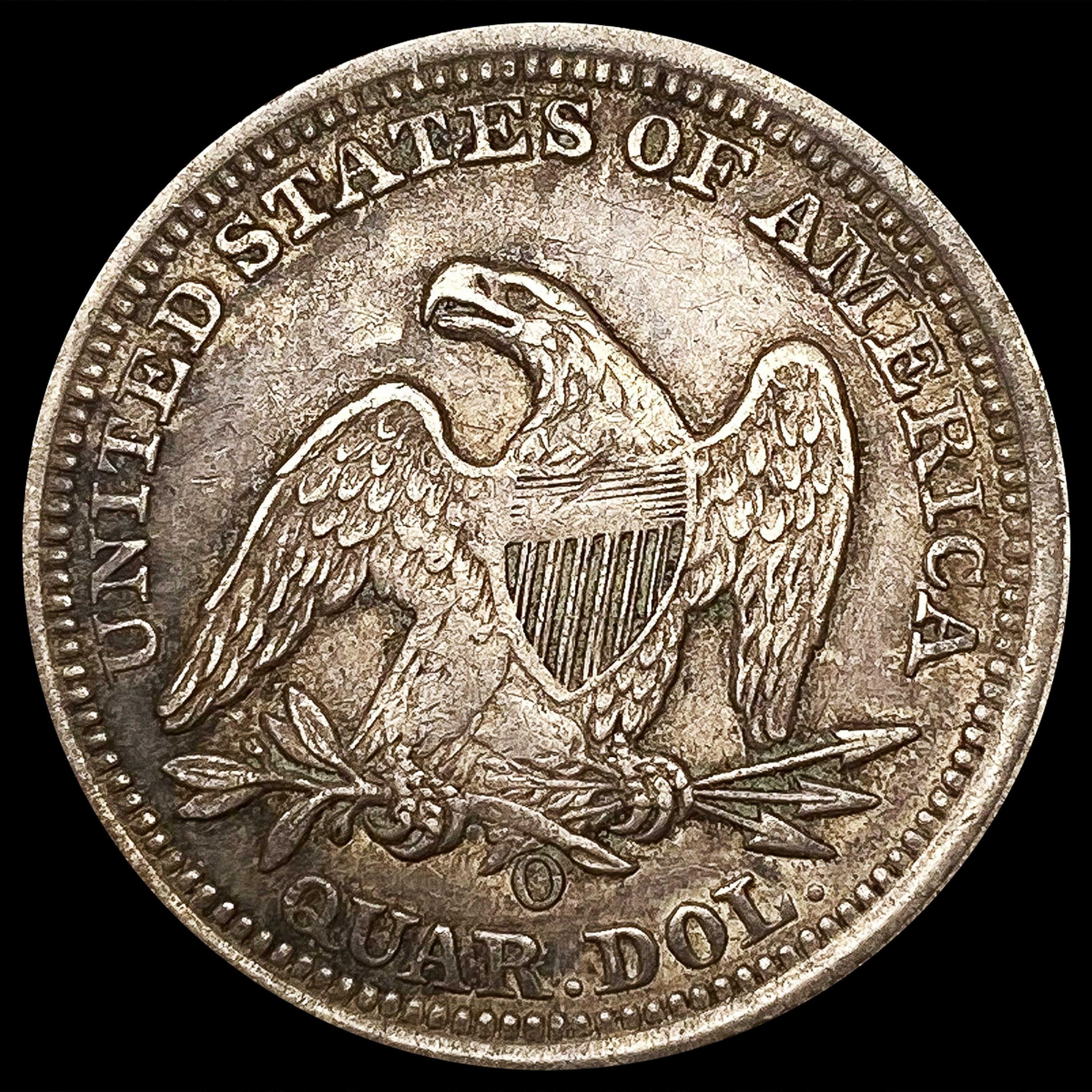 1857-O Seated Liberty Quarter NEARLY UNCIRCULATED