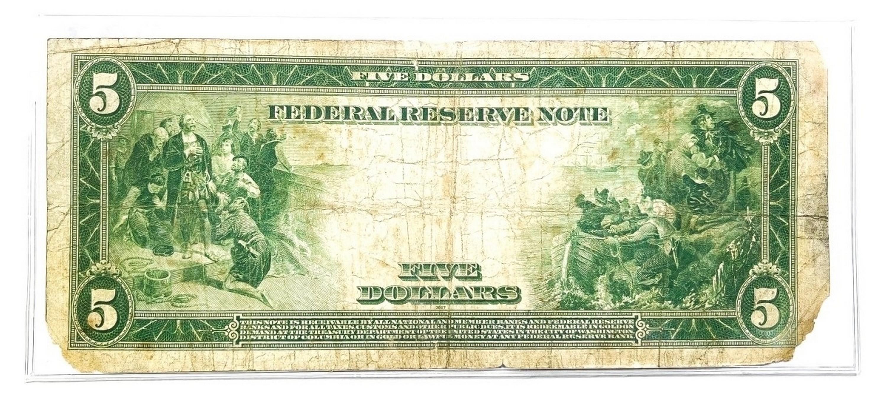 1914 $5 Fed. Reserve Note