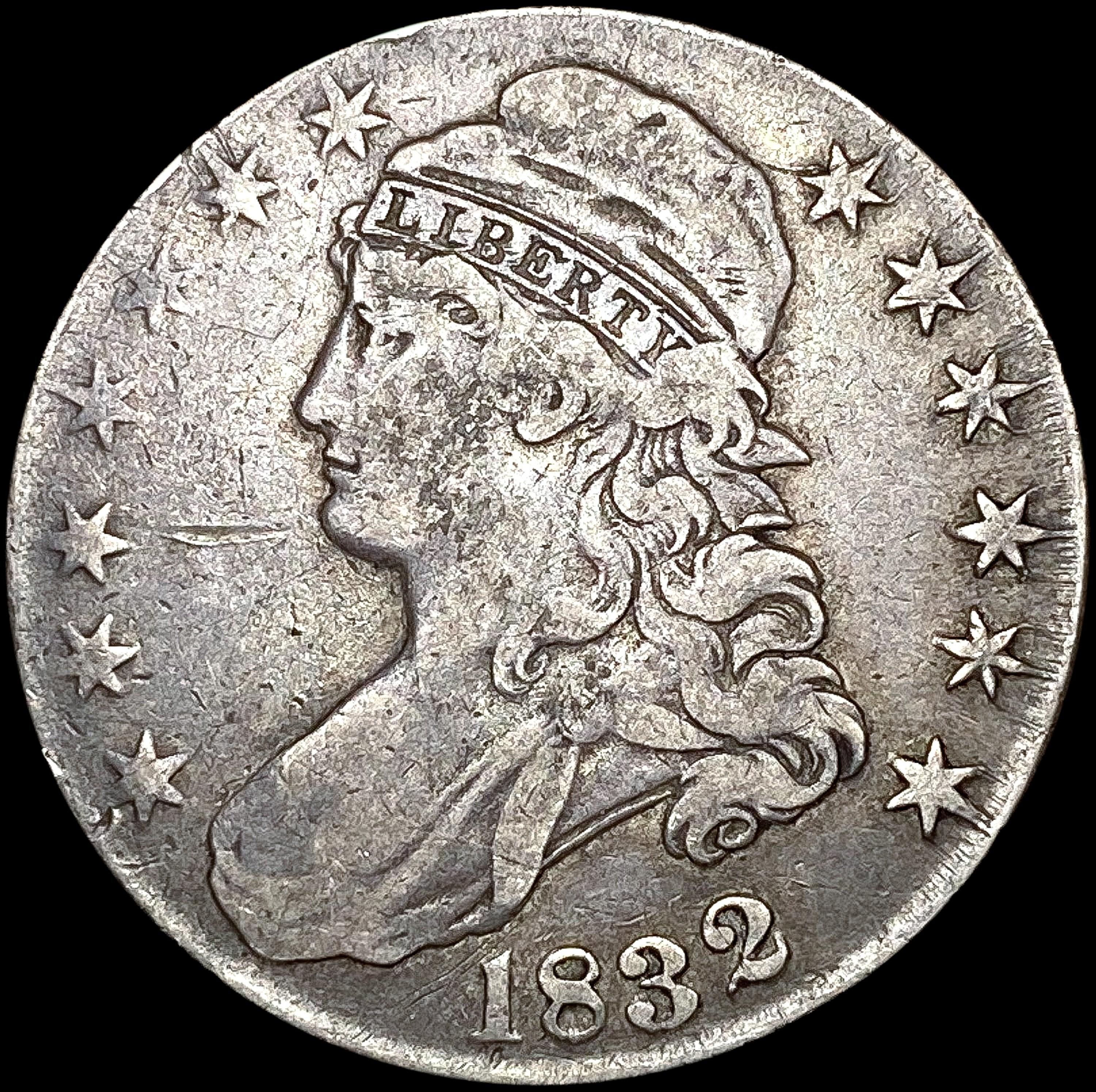 1832 Capped Bust Half Dollar LIGHTLY CIRCULATED