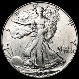 1928-S Walking Liberty Half Dollar CLOSELY UNCIRCU