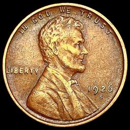 1926-S Wheat Cent CLOSELY UNCIRCULATED