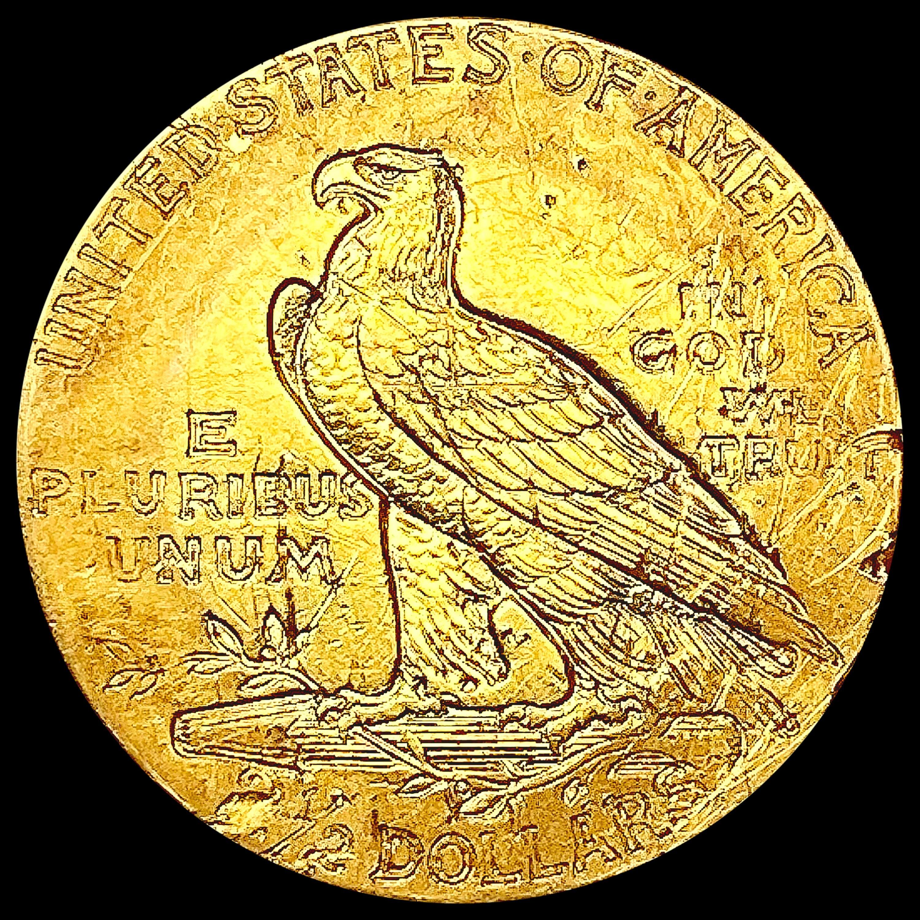 1913 $2.50 Gold Quarter Eagle NEARLY UNCIRCULATED