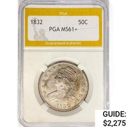 1832 Capped Bust Half Dollar PGA MS61+