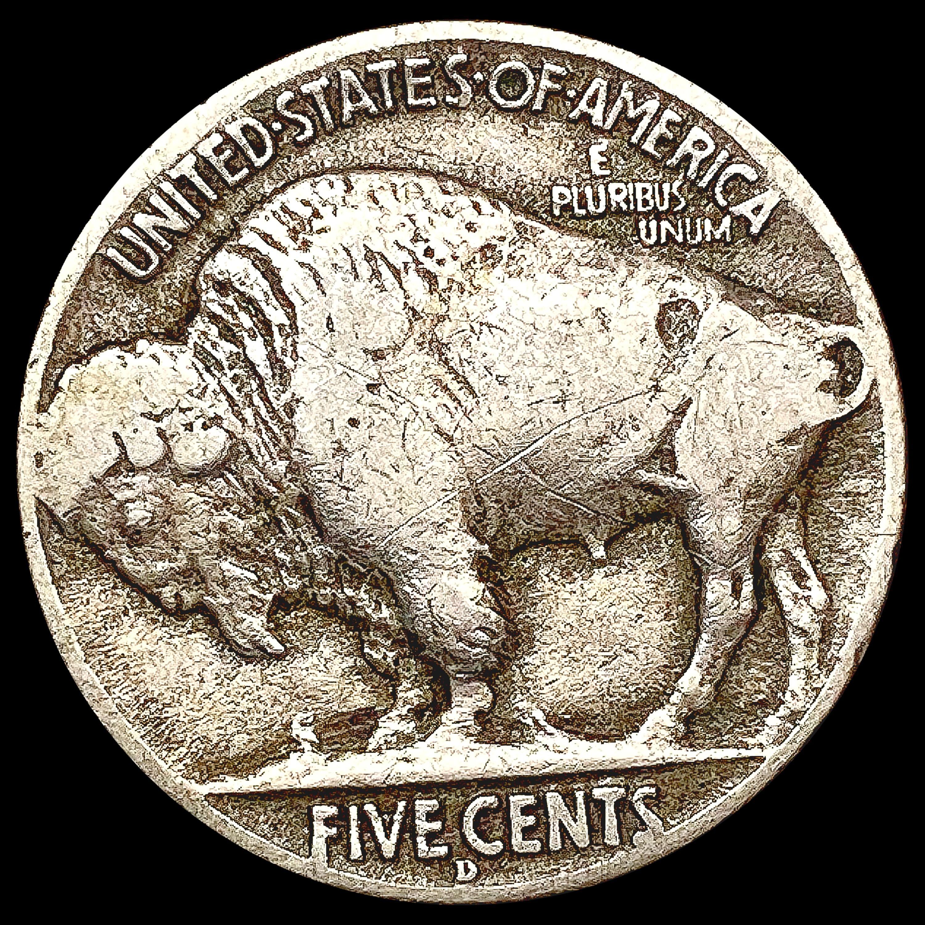 1913-D T2 Buffalo Nickel LIGHTLY CIRCULATED