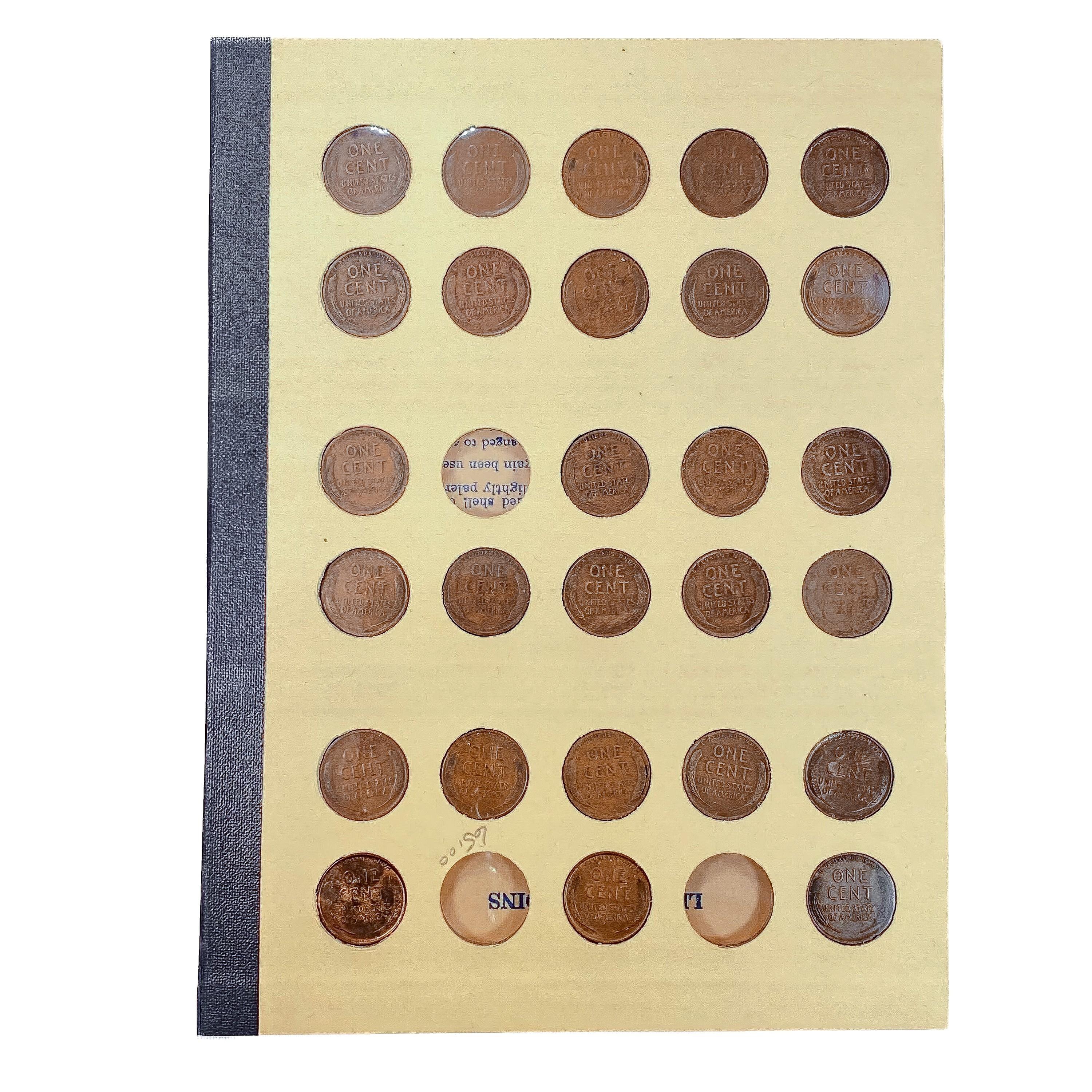 1909-1940 Lincoln Cent Book (85 Coins)