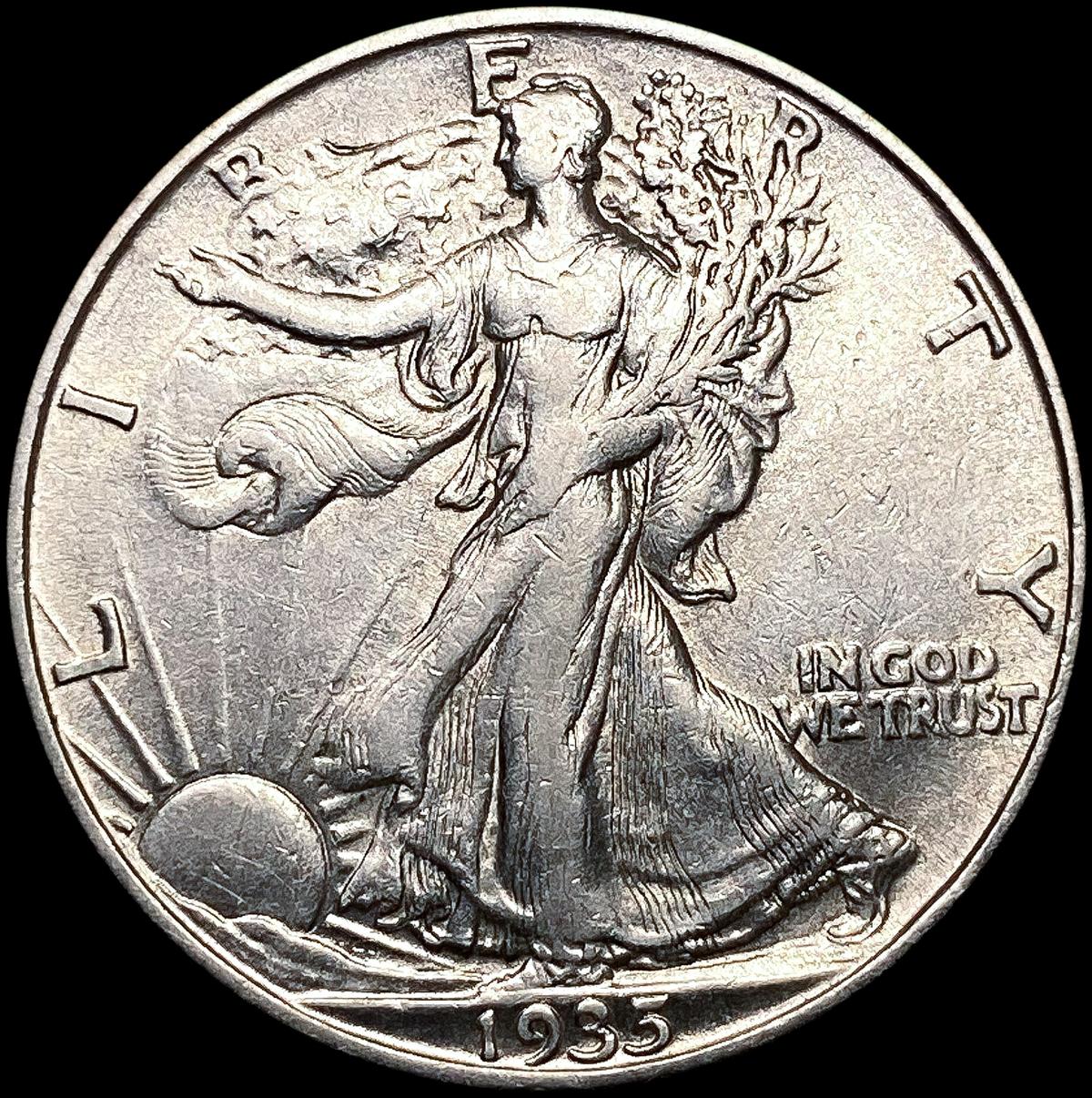 1935-S Walking Liberty Half Dollar CLOSELY UNCIRCU