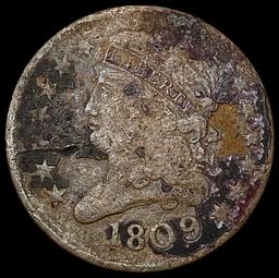 1809 Classic Head Half Cent NICELY CIRCULATED