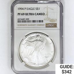 1994-P Silver Eagle NGC PF69 UC