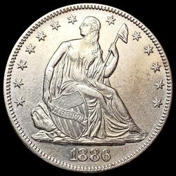 1886 Seated Liberty Half Dollar UNCIRCULATED