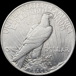 1921 Silver Peace Dollar NEARLY UNCIRCULATED