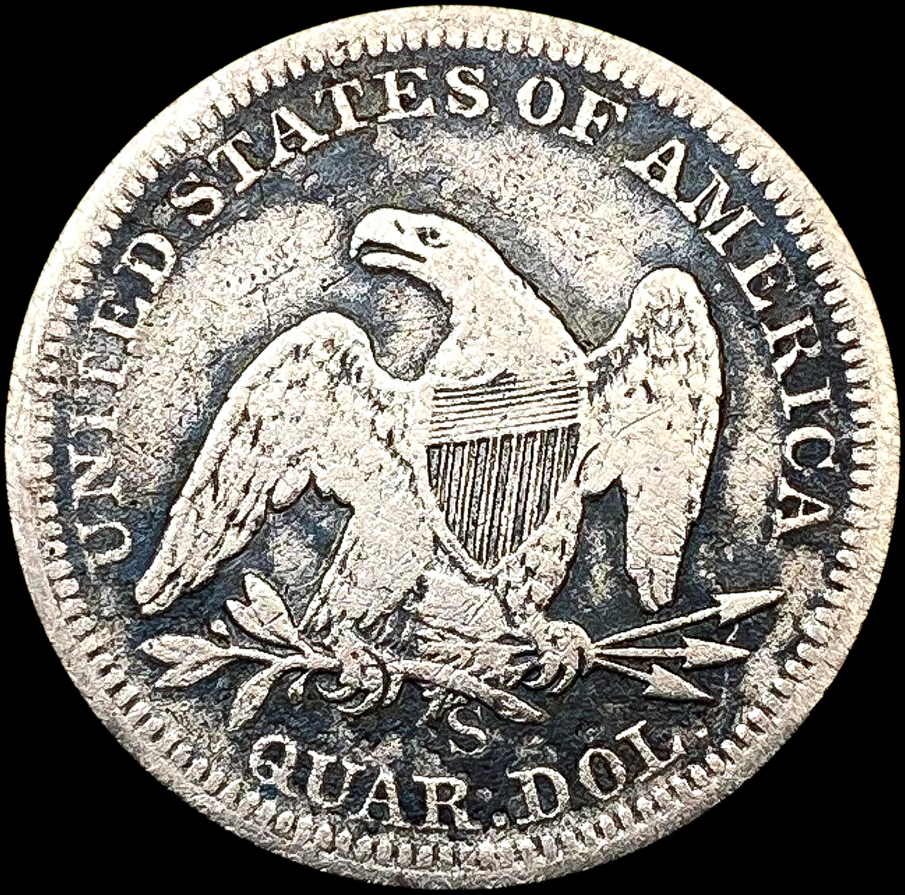 1855-S Arws Seated Liberty Quarter NICELY CIRCULAT
