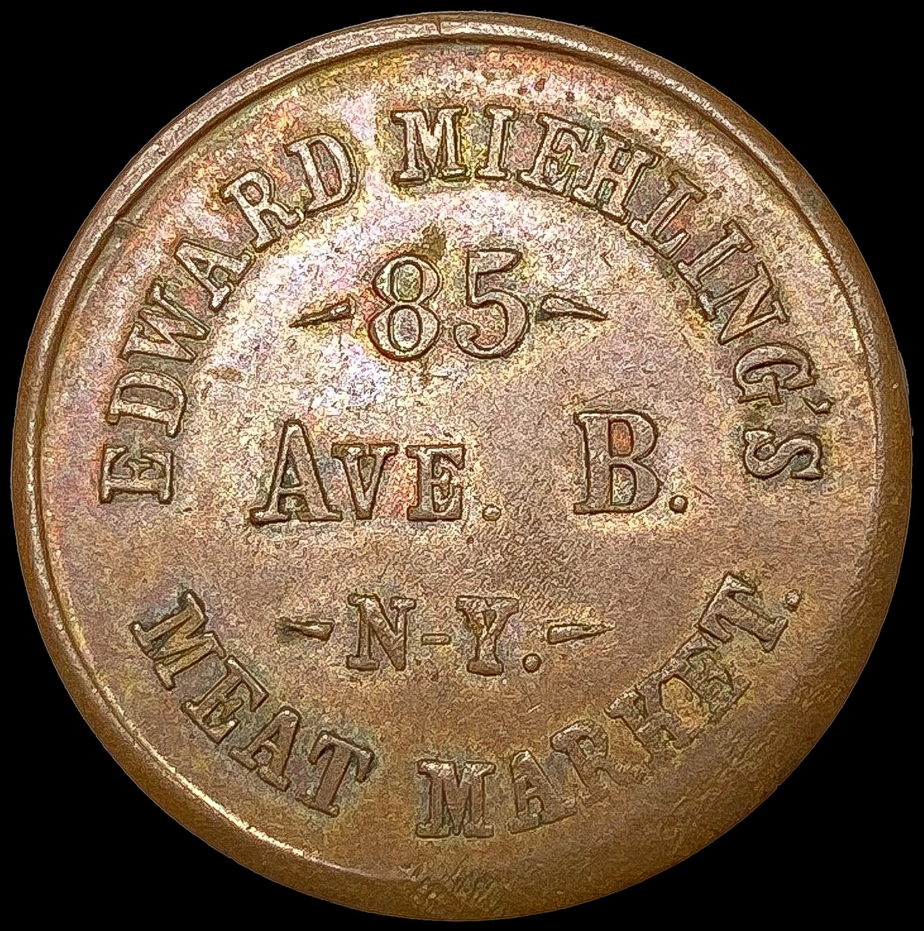 1863 Civil WaStore Token CLOSELY UNCIRCULATED