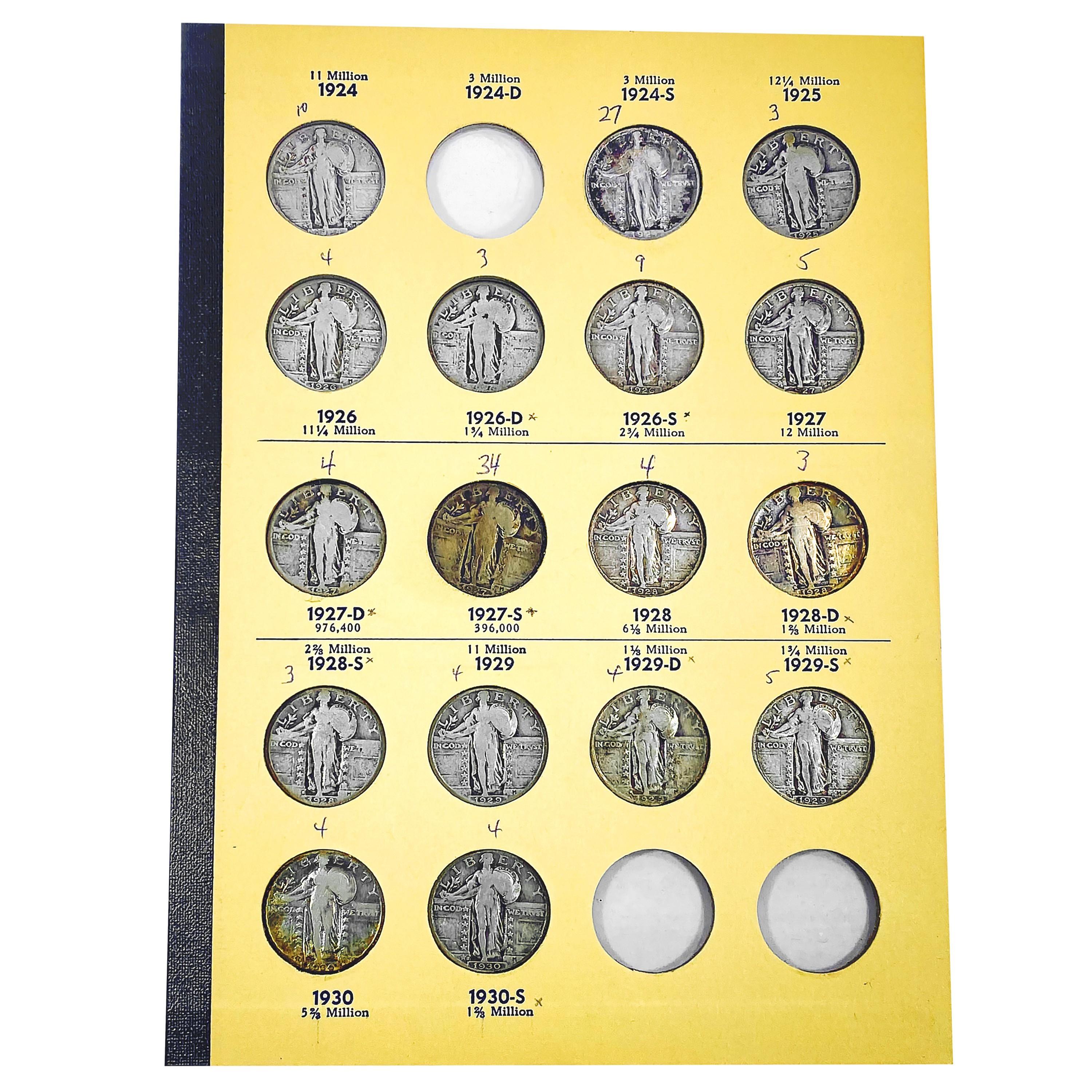 1917-1930 Standing Liberty Quarter Set [26 Coins]