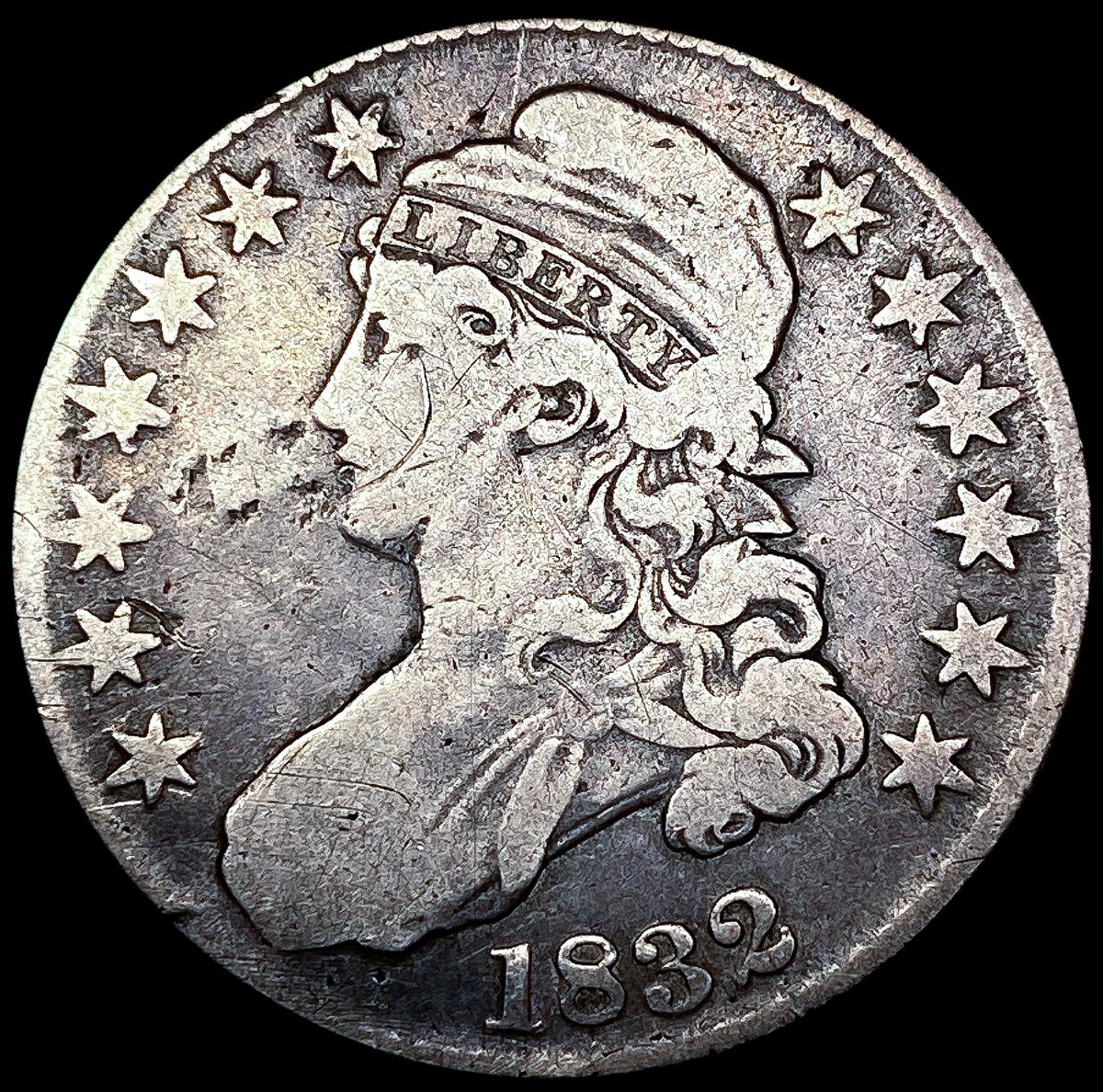 1832 Capped Bust Half Dollar LIGHTLY CIRCULATED