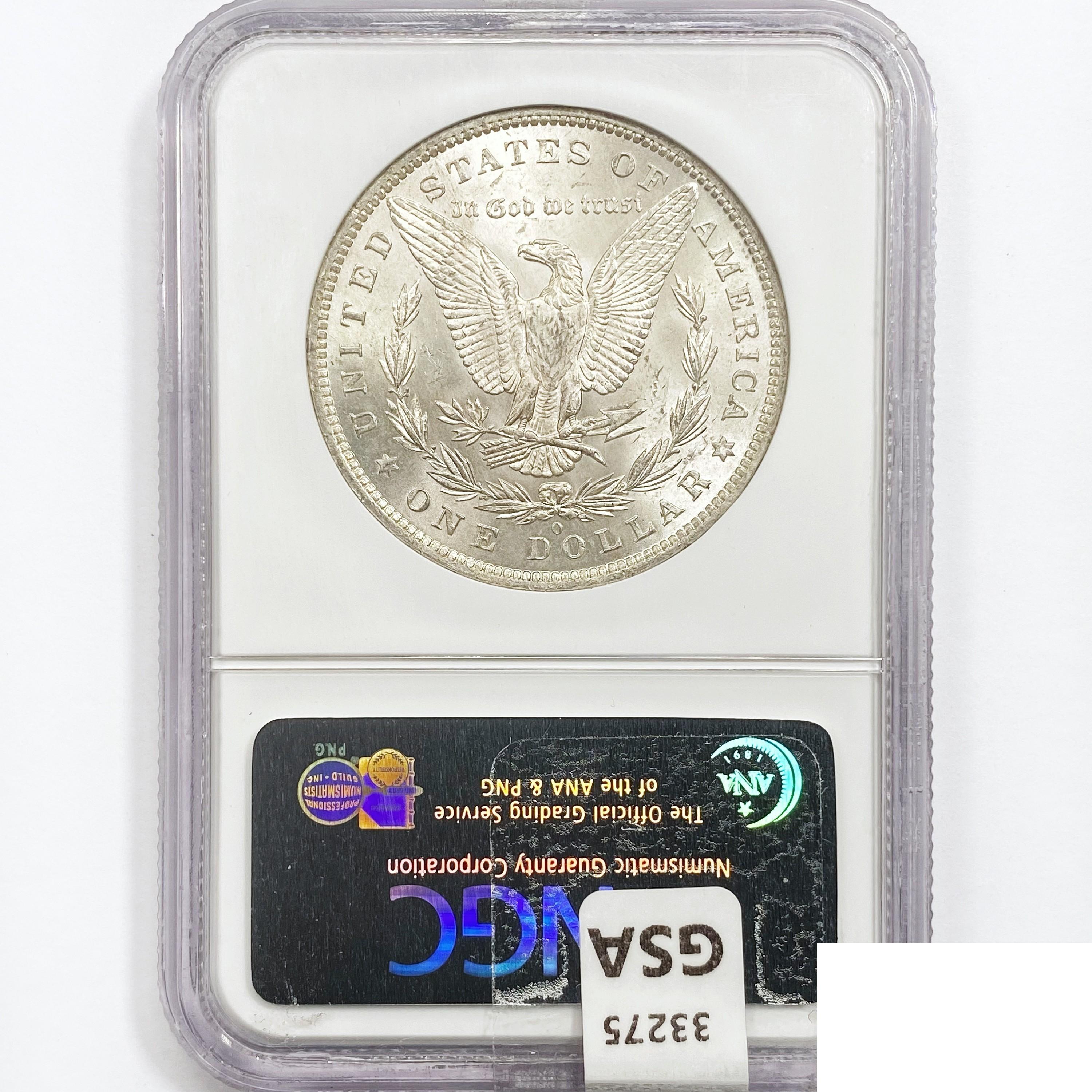 1884-O Morgan Silver Dollar NGC MS63