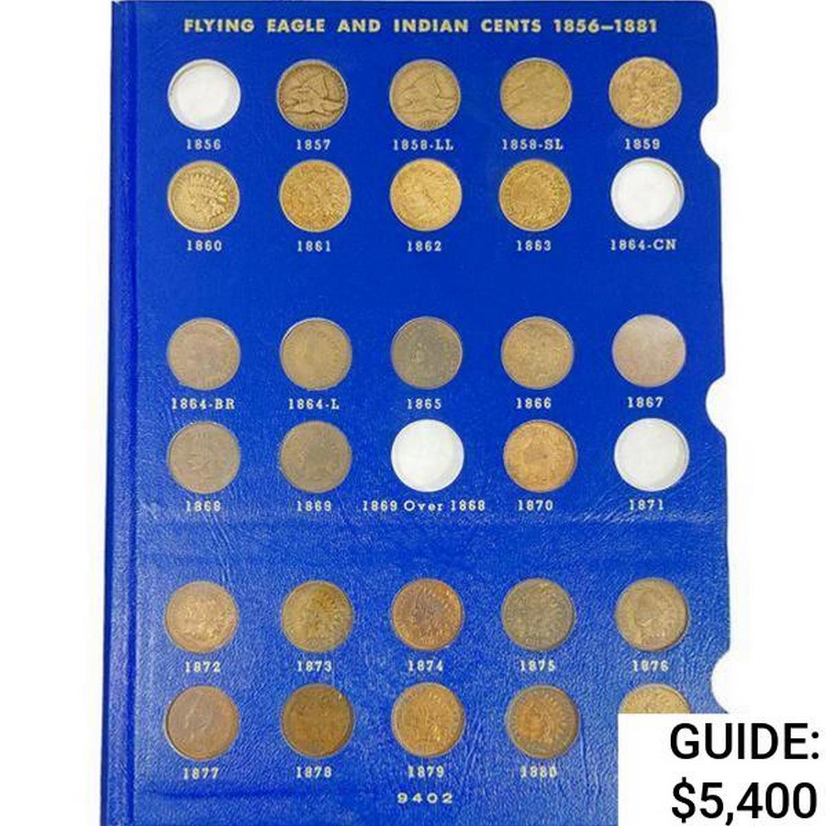 1857-1909 Indian Head Cent Book (55 Coins)