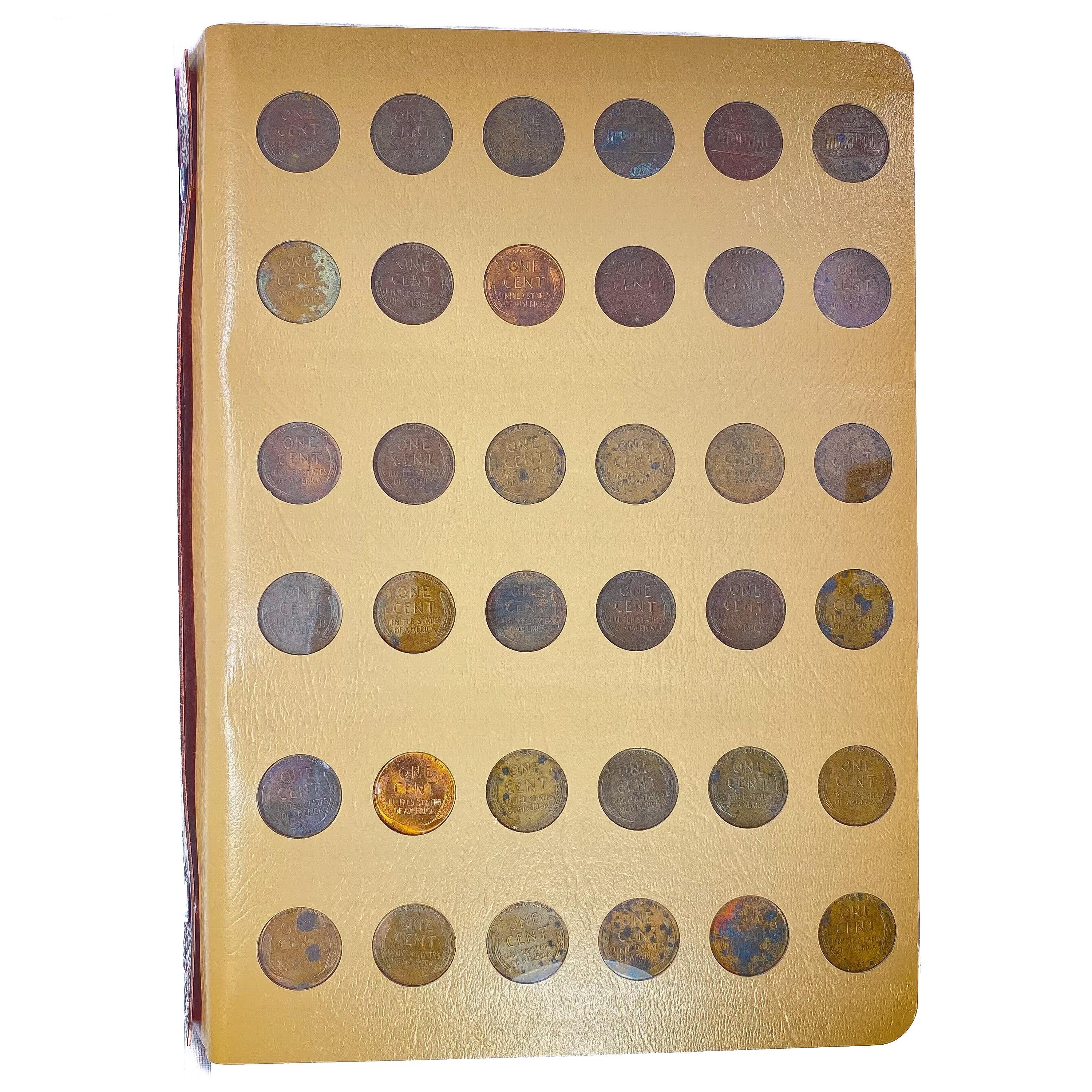 1909-1960 Lincoln Cent Book (131 Coins)
