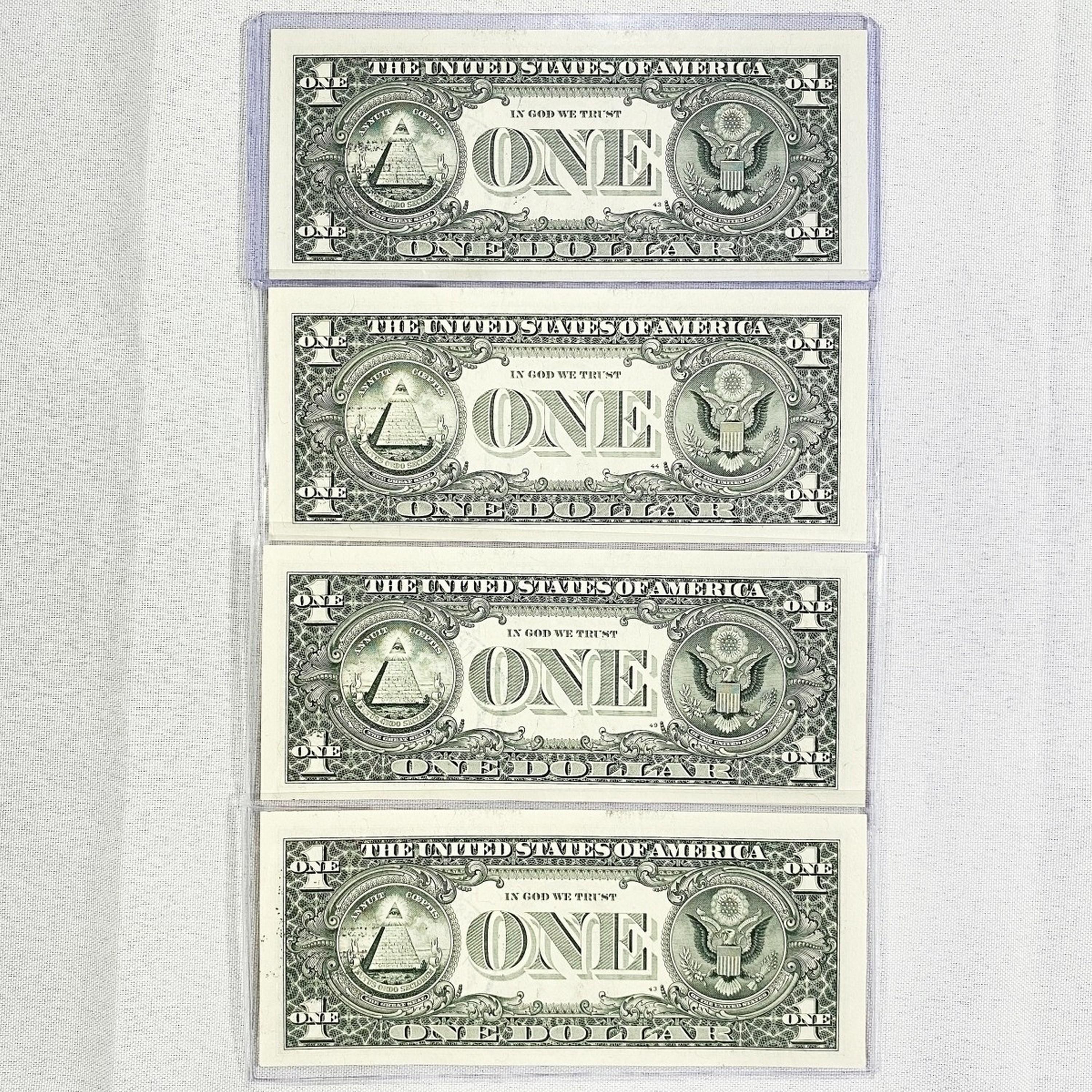 1996 $1 w/ 2000 New Years Day Stamps UNC