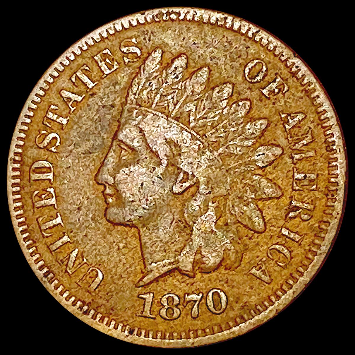 1870 Indian Head Cent LIGHTLY CIRCULATED