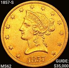 1857-S $10 Gold Eagle UNCIRCULATED