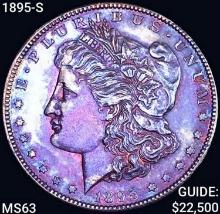 1895-S Morgan Silver Dollar CHOICE BU
