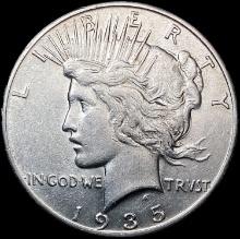 1935-S Silver Peace Dollar CLOSELY UNCIRCULATED