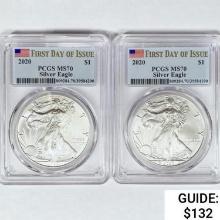 2020 Silver Eagle PCGS MS70