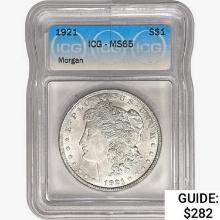 1921 Morgan Silver Dollar ICG MS65