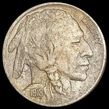 1918-S Buffalo Nickel NEARLY UNCIRCULATED