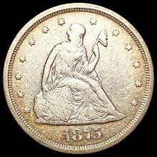 1875-S Twenty Cent Piece NEARLY UNCIRCULATED