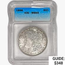 1896 Morgan Silver Dollar ICG MS65