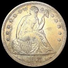 1843 Seated Liberty Dollar CLOSELY UNCIRCULATED