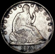 1850-O Seated Liberty Half Dollar CLOSELY UNCIRCUL