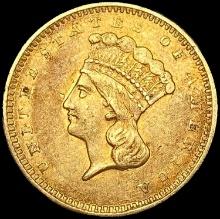 1857 Rare Gold Dollar NEARLY UNCIRCULATED