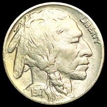 1917-D Buffalo Nickel CLOSELY UNCIRCULATED