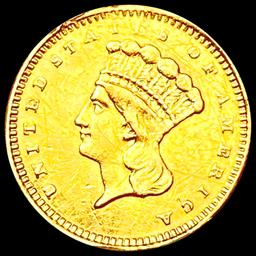 1862 Rare Gold Dollar CLOSELY UNCIRCULATED