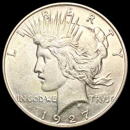 1927-D Silver Peace Dollar CHOICE AU