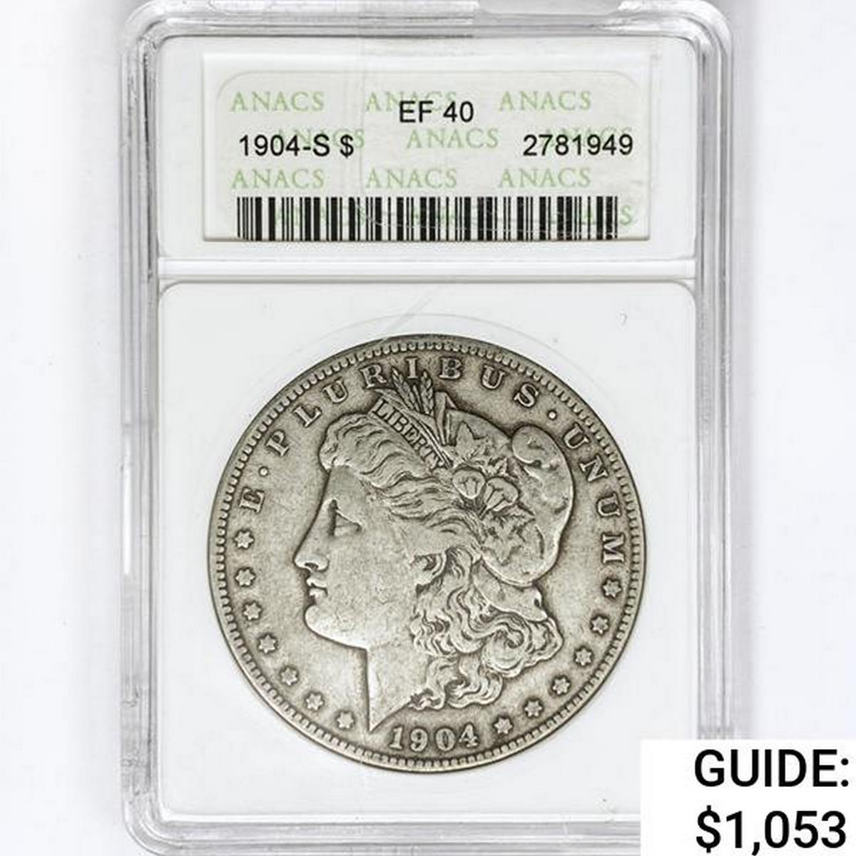 1904-S Morgan Silver Dollar ANACS EF40