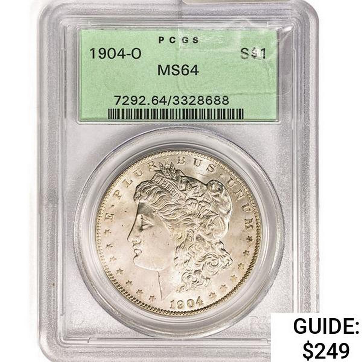 1904-O Morgan Silver Dollar PCGS MS64