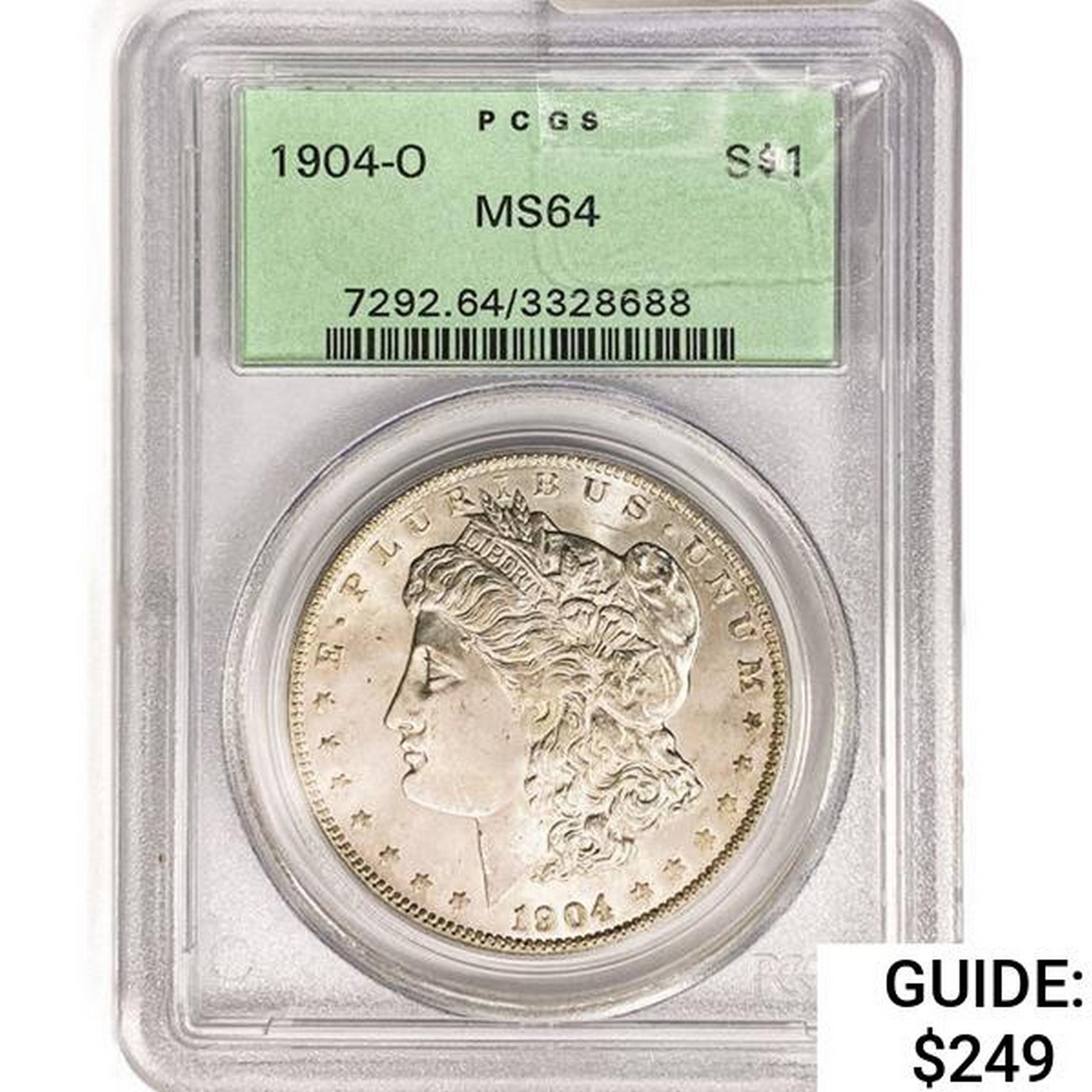 1904-O Morgan Silver Dollar PCGS MS64