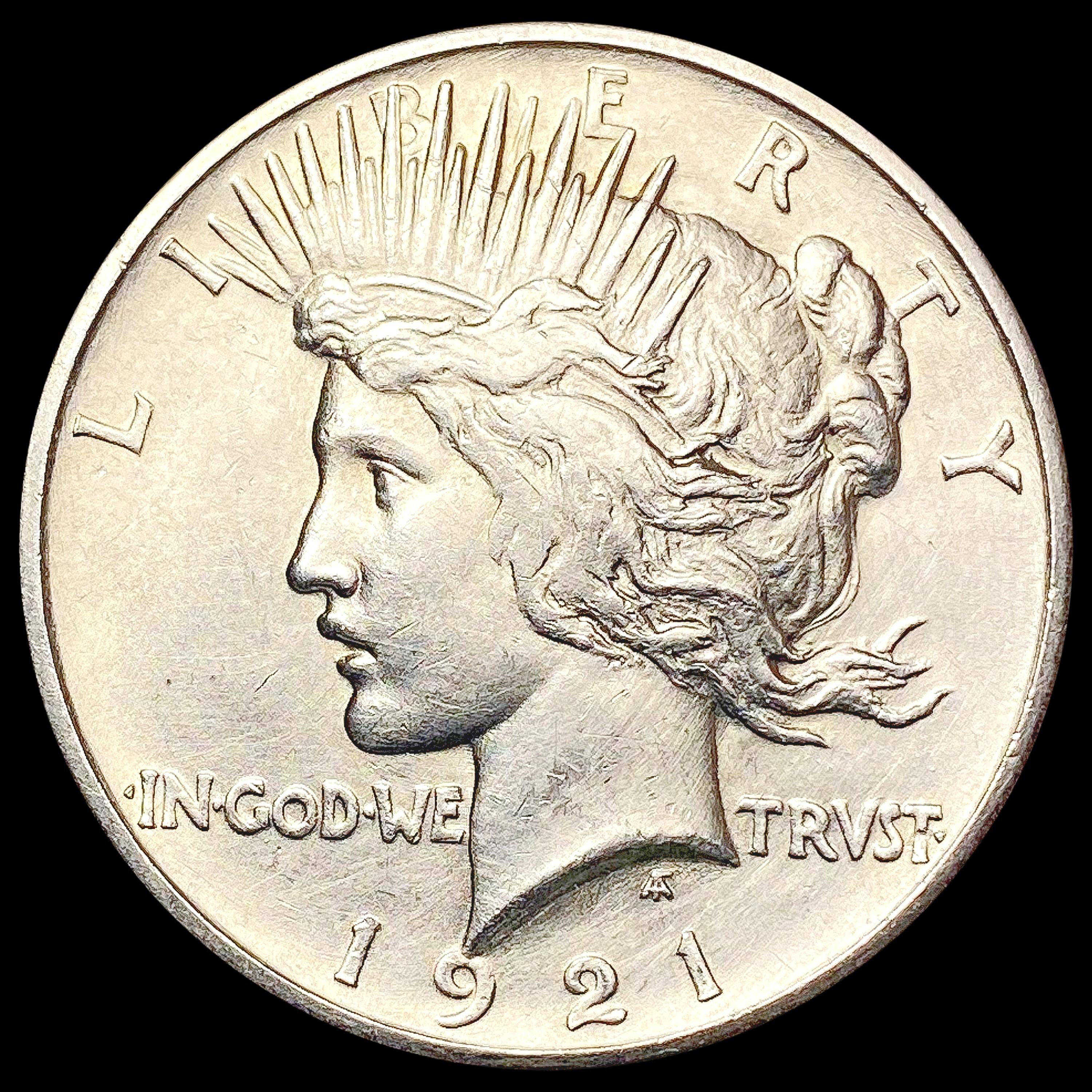 1921 Silver Peace Dollar CLOSELY UNCIRCULATED